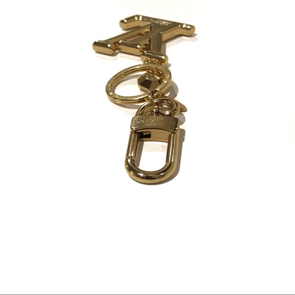 Auth Louis Vuitton Facettes M65216 Logo Gold Key & Bag Charm Keychain Key Holder - Picture 12 of 15